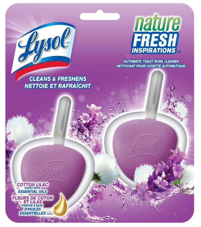 LYSOL® Nature Fresh Inspirations™ Automatic Toilet Bowl Cleaner - Cotton Lilac (Canada)
